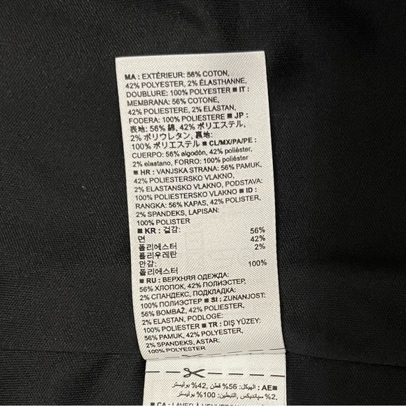 Banana Republic Zigzag Stretch Pencil Skirt Black and White Geometric Size 8 - Picture 4 of 7